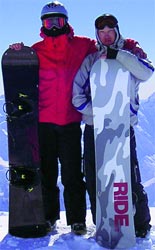 Сноубордисты